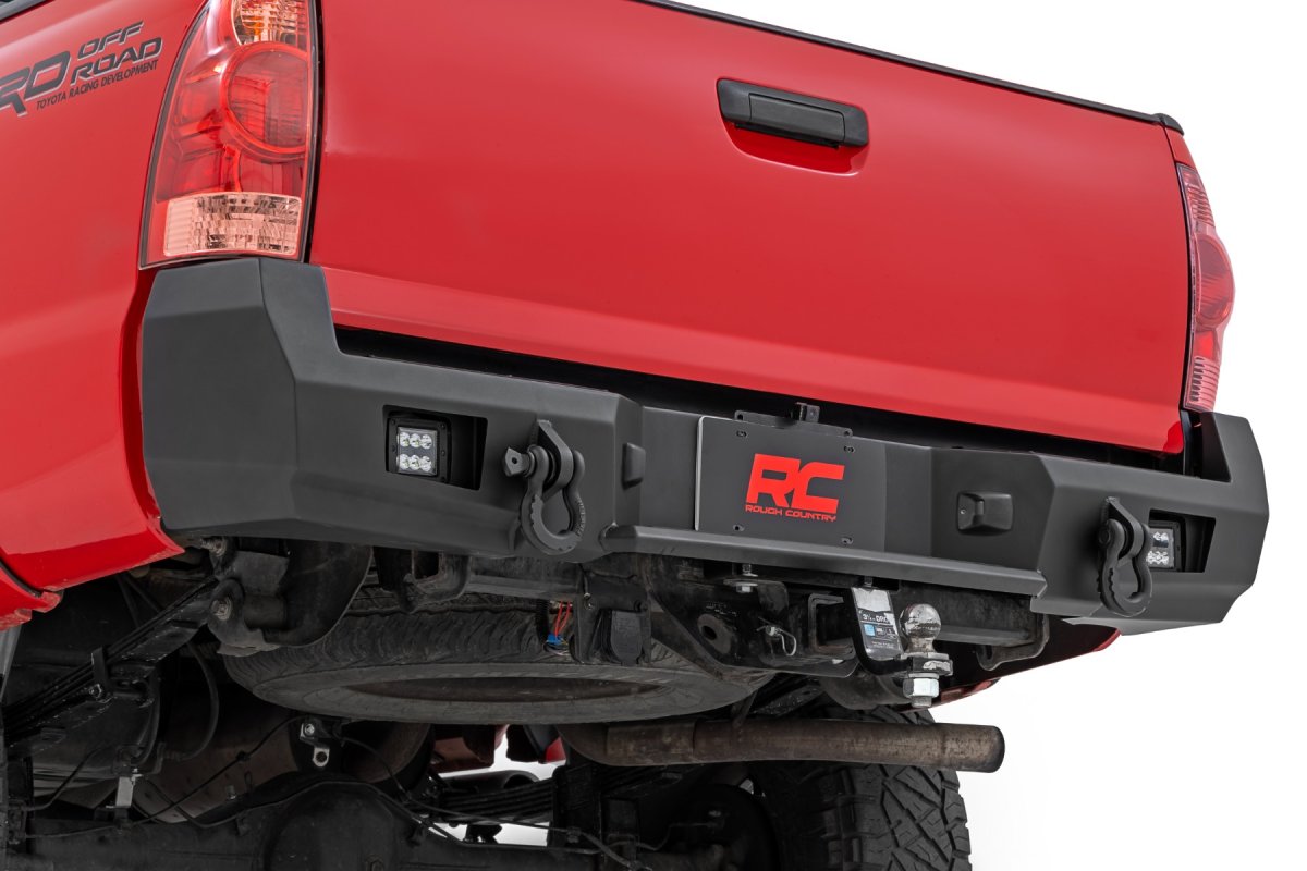 Toyota Tacoma Rear Bumper - Rough Country - With LED Cubes - '05-'15